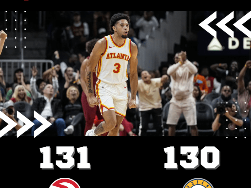The Atlanta Hawks win 131-130 off a Seth Lundy buzzer-beater against the Indiana&nbsp;Pacers