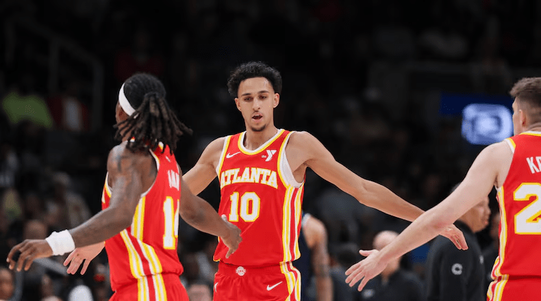 Atlanta Hawks celebrating